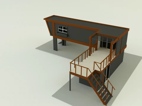 Prefabricated house model 3D Model