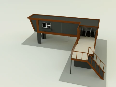 Prefabricated house model 3D Model