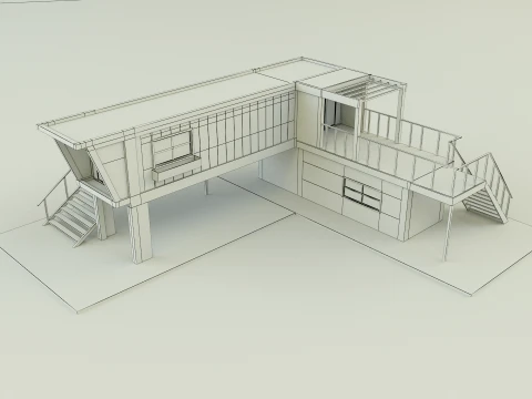 Prefabricated house model 3D Model