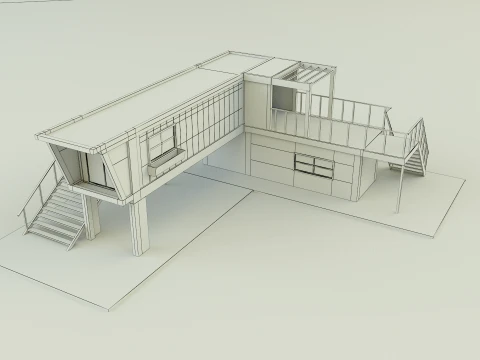 Prefabricated house model 3D Model