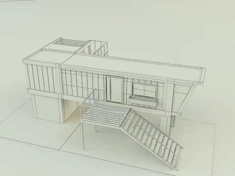Prefabricated house model 3D Model