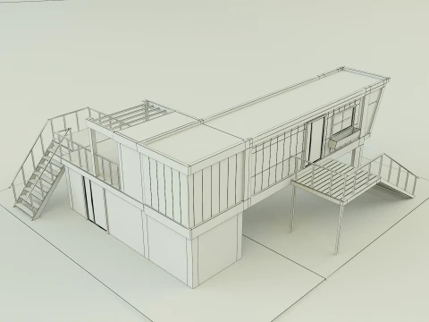 Prefabricated house model 3D Model
