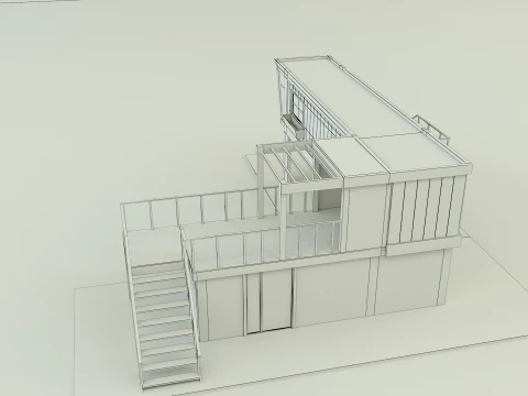 Prefabricated house model 3D Model