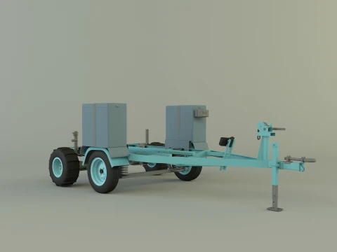 Boat trailer 3D Model