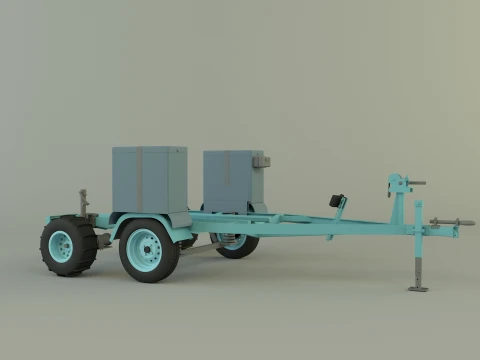 Boat trailer 3D Model