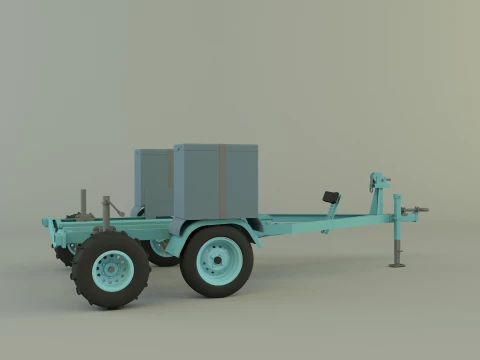 Boat trailer 3D Model
