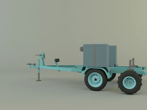 Boat trailer 3D Model