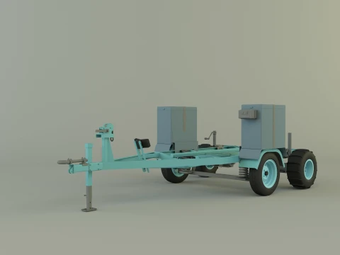 Boat trailer 3D Model