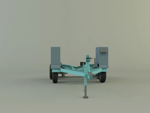 Boat trailer 3D Model