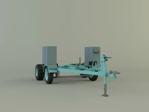 Boat trailer 3D Model