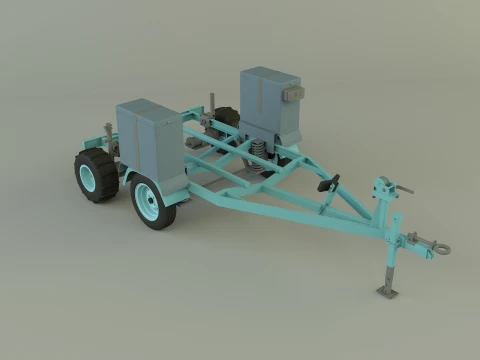 Boat trailer 3D Model