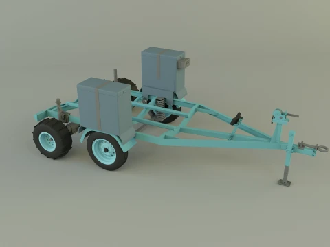 Boat trailer 3D Model