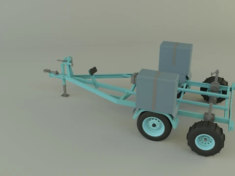 Boat trailer 3D Model