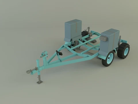 Boat trailer 3D Model