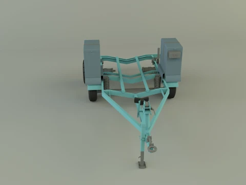 Boat trailer 3D Model
