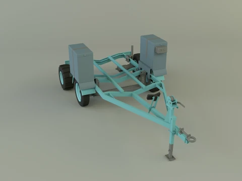 Boat trailer 3D Model