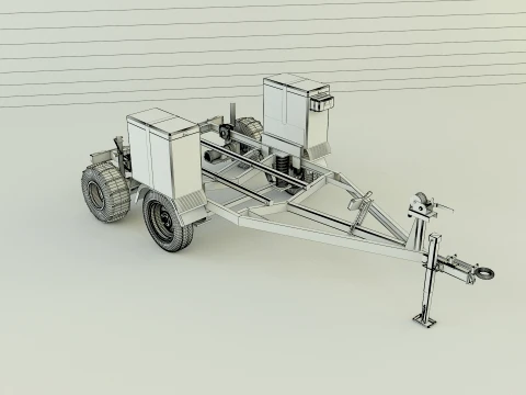 Boat trailer 3D Model