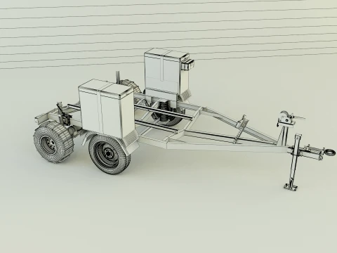 Boat trailer 3D Model