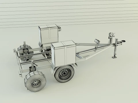 Boat trailer 3D Model