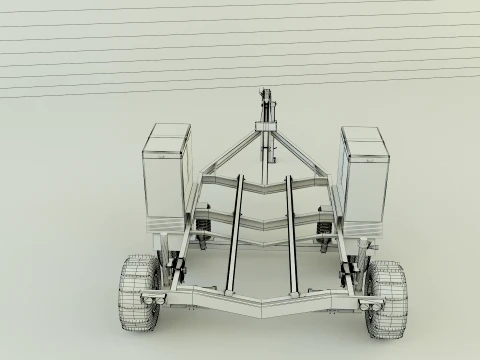 Boat trailer 3D Model