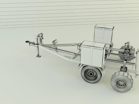 Boat trailer 3D Model