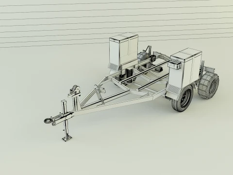 Boat trailer 3D Model