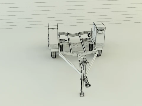 Boat trailer 3D Model