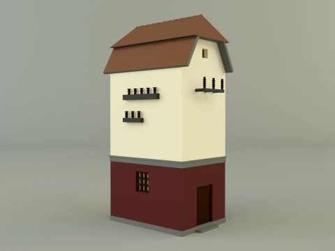 Old transformer building 3D Model