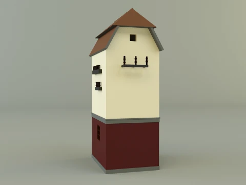 Old transformer building 3D Model