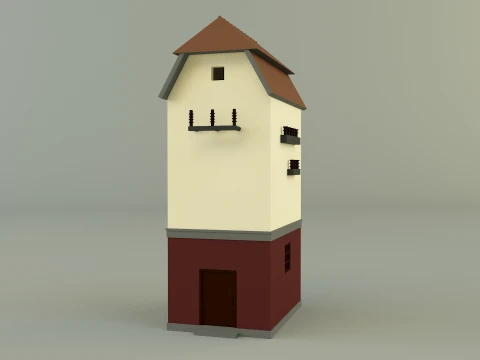 Old transformer building 3D Model