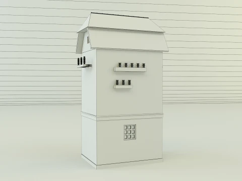 Old transformer building 3D Model