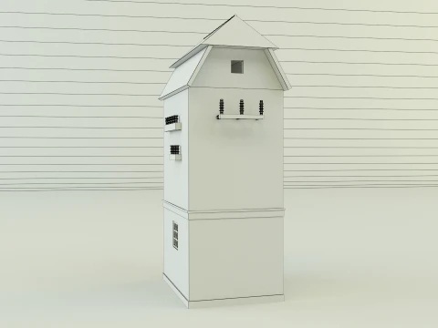 Old transformer building 3D Model