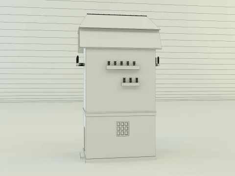Old transformer building 3D Model