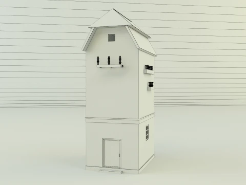 Old transformer building 3D Model