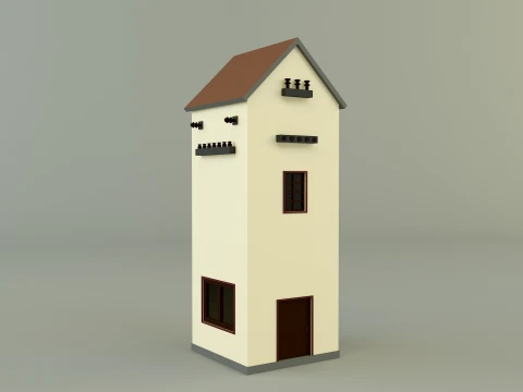 Old transformer building 3D Model