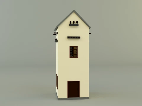 Old transformer building 3D Model