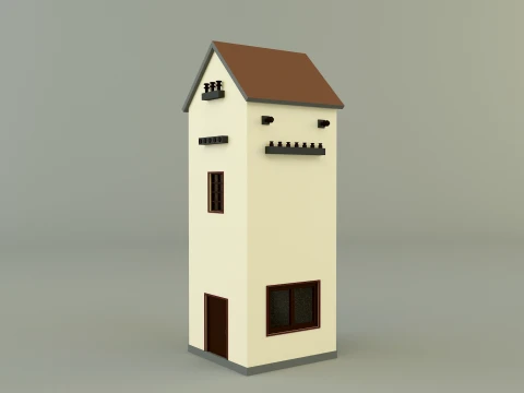 Old transformer building 3D Model