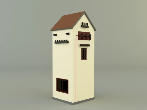 Old transformer building 3D Model