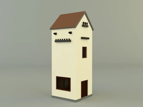 Old transformer building 3D Model