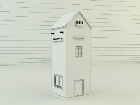 Old transformer building 3D Model