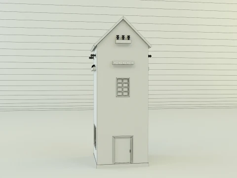 Old transformer building 3D Model