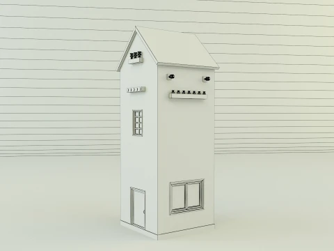 Old transformer building 3D Model