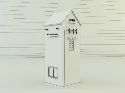 Old transformer building 3D Model