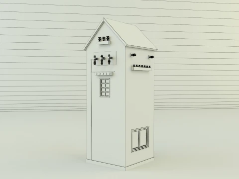 Old transformer building 3D Model