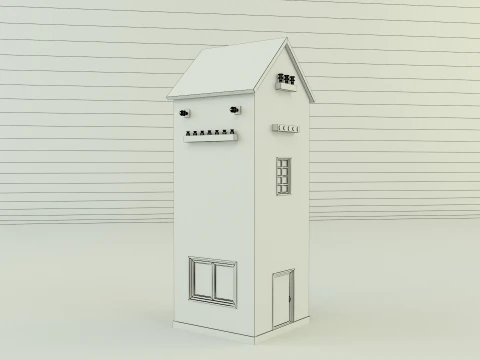 Old transformer building 3D Model