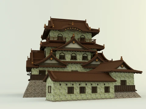 Historic Chinese building Model 3D