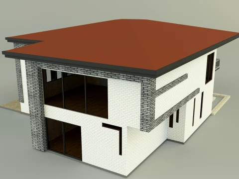 Modern villa 365 3D Model