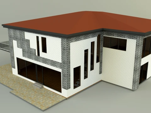 Modern villa 365 3D Model