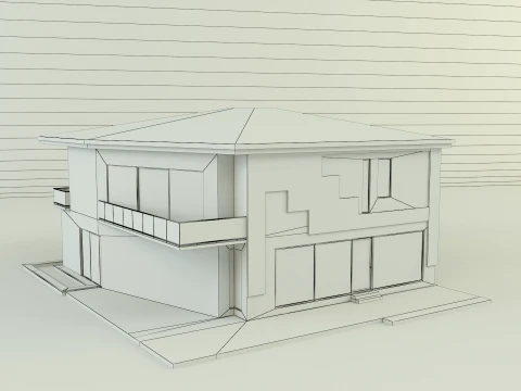 Modern villa 365 3D Model