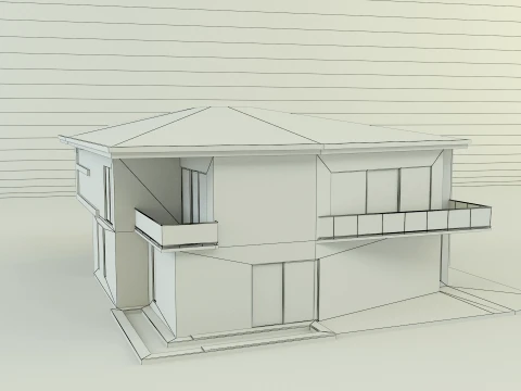 Modern villa 365 3D Model